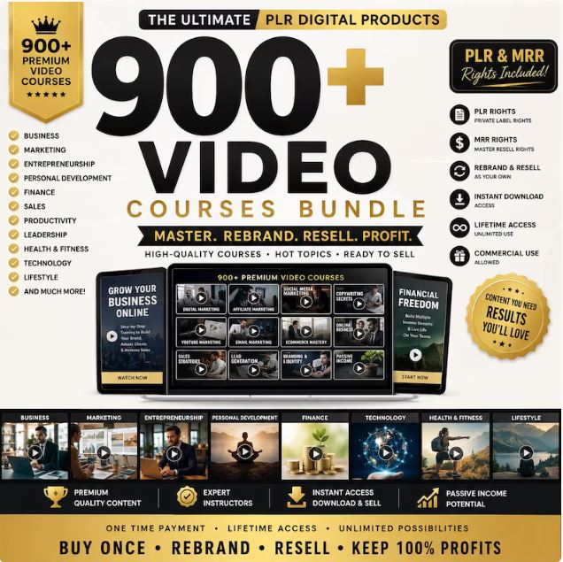 900+ Video Course Bundle